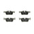 Premium NAO Ceramic OE Equivalent Rear Disc Brake Pad Set | BBBP06094N