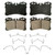 QuickStop Front Disc Brake Pad Set Ceramic | WAGZD1282