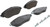 Premium Low-Met OE Equivalent Front Brake Pad Set | BBBP85166