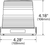 Compact LED Beacon, Amber LED Class I Compact Base - Perm Mount | GRO79093