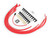 Super Stock Spark Plug Wire Set, 8mm, Graphite Core, 90 Deg Boots - Red | ACC4041R