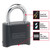 2" (51mm) Wide Set Your Own Combination Solid Body Padlock; Black | 500178D
