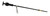 Zinc-Plated Twist-Lock Flexible Dipstick (1/4 NPT steel Weld-In Fitting) | MOR25973