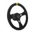 Pro Stock Steering Wheel, 13 in. Diameter, 3 in. Dish, Black Diamond Textured Vinyl w/Yellow Top Marker, Includes Styling Sleeve | 0311075