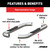 3" Round Polished Stainless Side Bars, Select Ford F-150, F-250, F-350 | AOR203045-2