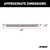 AdvantEDGE 5-1/2" x 85" Chrome Aluminum Side Bars (No Brackets) | AOR2055885