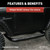 3" Round Black Steel Side Bars, Select Silverado, Sierra 1500, 2500, 3500 | AOR204048