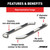 3" Round Polished Stainless Side Bars, Select Toyota Tundra | AOR202013-2