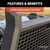 AdvantEDGE Black Aluminum Headache Rack, Select Dodge, Ram 1500, 2500, 3500 | AOR1110101