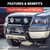 3" Polished Stainless Bull Bar, Select Ford F-250, F-350, F-450, F-550 | AOR35-3012