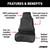 Seat Defender 58" x 23" Removable Waterproof Black Bucket Seat Cover | AOR3142-09