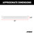 RidgeStep 6-1/2" x 53" Black Steel Running Boards (No Brackets) | AORC2853