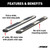 6" x 85" Polished Stainless Oval Side Bars (No Brackets) | AORS2885