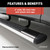 6" x 85" Polished Stainless Oval Side Bars (No Brackets) | AORS2885