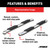 4" Polished Stainless Oval Side Bars, Select Dodge, Ram 1500, 2500, 3500 | AORS225041-2