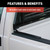 Classic Black Steel Headache Rack, Select Ford F-250, F-350, F-450 Super Duty | AOR111001
