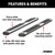 6" x 75" Polished Stainless Oval Side Bars (No Brackets) | AORS2875