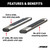 6" x 53" Polished Stainless Oval Side Bars (No Brackets) | AORS2853