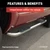 3" Round Polished Stainless Side Bars, Select Toyota Tundra | AOR202012-2