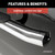 4" Polished Stainless Oval Side Bars, Select Ford F150, F250, F350, F450, F550 | AORS223044-2