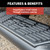 AscentStep 5-1/2" x 91" Black Steel Running Boards, Select Silverado, Sierra | AOR2558011