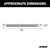 AdvantEDGE 5-1/2" x 91" Chrome Aluminum Side Bars (No Brackets) | AOR2055891
