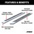 AdvantEDGE 5-1/2" x 91" Chrome Aluminum Side Bars (No Brackets) | AOR2055891