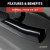 4" Black Steel Oval Side Bars, Select Ford F-150, Lincoln Mark LT | AORS223015