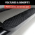 4" Black Steel Oval Side Bars, Select Ford F-150, Lincoln Mark LT | AORS223015