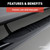 3" Round Black Stainless Side Bars, Select Silverado, Sierra 1500, 2500, 3500 HD | AOR214045