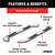 3" Round Polished Stainless Side Bars, Select Silverado, Sierra 1500, 2500, 3500 | AOR204045-2
