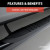 3" Round Black Steel Side Bars, Select Chevrolet Silverado, GMC Sierra 1500 | AOR204053
