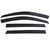Ventvisor Low Profile Deflector; Smoke; In-Channel Mount; 4 pc. | AVS994064
