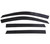 Ventvisor Low Profile Deflector; Smoke; Outside Mount; 4 pc. | AVS894066