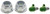 Heavy Duty Rear Suspension Stabilizer Bar Link with Nuts and Fittings | ACDTXMS40898