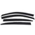 Ventvisor Low Profile Deflector - Chrome Trim, 4 pc. | AVS794070