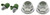 Heavy Duty Front Suspension Stabilizer Bar Link Kit with Nuts and Grease Fittings | ACDTXMS40817