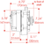Alternator, 17Si, 120 Amp, 1 Groove V Type, Chrome | 12P17290