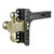 Adjustable Trailer Hitch Ball Mount; Tow Hook Step; 2-Inch Receiver; 6-Inch Drop; 2 and 2-5/16-Inch Balls; 14;000 lbs | CRT45904