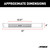 6" x 53" Black Aluminum Oval Side Bars, Select Chevrolet Silverado, GMC Sierra | AOR4445006