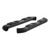 Big Step 4" Black Aluminum Round Side Bars, Select Silverado, Sierra | AORAL234046