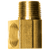 Brass Inv. Flare 90º Elbow - 5/16 x 1/4 MPT | 027149-5B