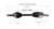 14-15 Ford Fiesta SE (1.0) CV Axle Assembly  - Front Left | GSPNCV11056