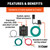 Powered 3-to-2-Wire Taillight Converter | CRT56496