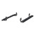 AscentStep 5-1/2" x 75" Black Steel Running Boards, Select Ford F250, F250, F350 | AOR2558014