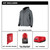 M12 Heated Hoodie Kit Gray - Small | MET306G-21S