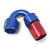 10AN ProClassic Swivel 150 Degree Tight 15/16" Radius Hose End, Red/Blue Finish | RUS613470