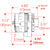 Alternator, 140 Amp, 95 Idle, 6 Groove Pulley, Chrome | 12P37861