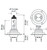 H7 100W High Wattage Series Halogen Light Bulb - Qty 1 | HELH7 100W