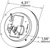 Grote Select 4" LED Stop Tail Turn Light, Female Pin Termination | GRO54342